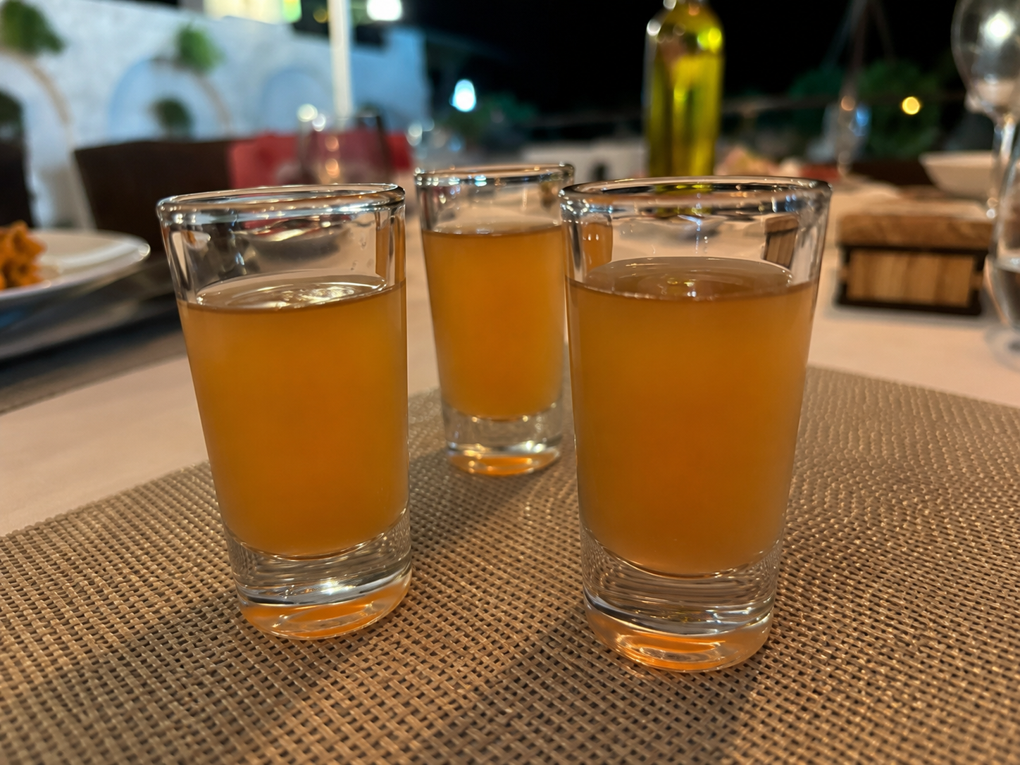 Digestivo de bienvenida